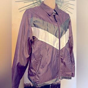 Jacket from Evr Sport size L, water proof in purple and gray. lined & 2 pockets